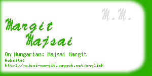margit majsai business card